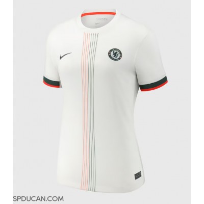 Zenski Nogometni Dres Chelsea Moises Caicedo #25 Gostujuci 2025-26 Kratak Rukav Zenski Nogometni Dres Chelsea Moises Caicedo #25 Gostujuci 2025-26 Kratak Rukav